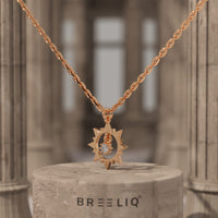 Sunburst Lab Grown Diamond Necklace