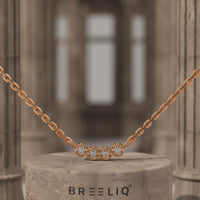 Bezel-Set Diamond Necklace