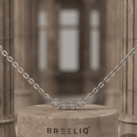 Bezel-Set Diamond Necklace
