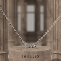 Bezel-Set Diamond Necklace