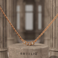 Bezel-Set Diamond Necklace