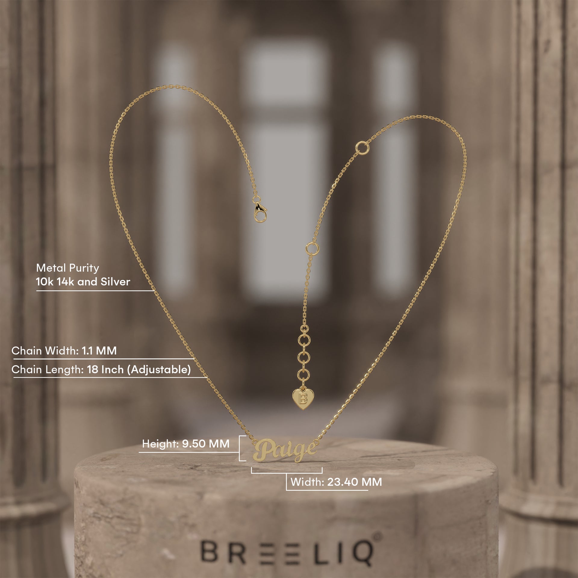 Gold Personalized Necklace