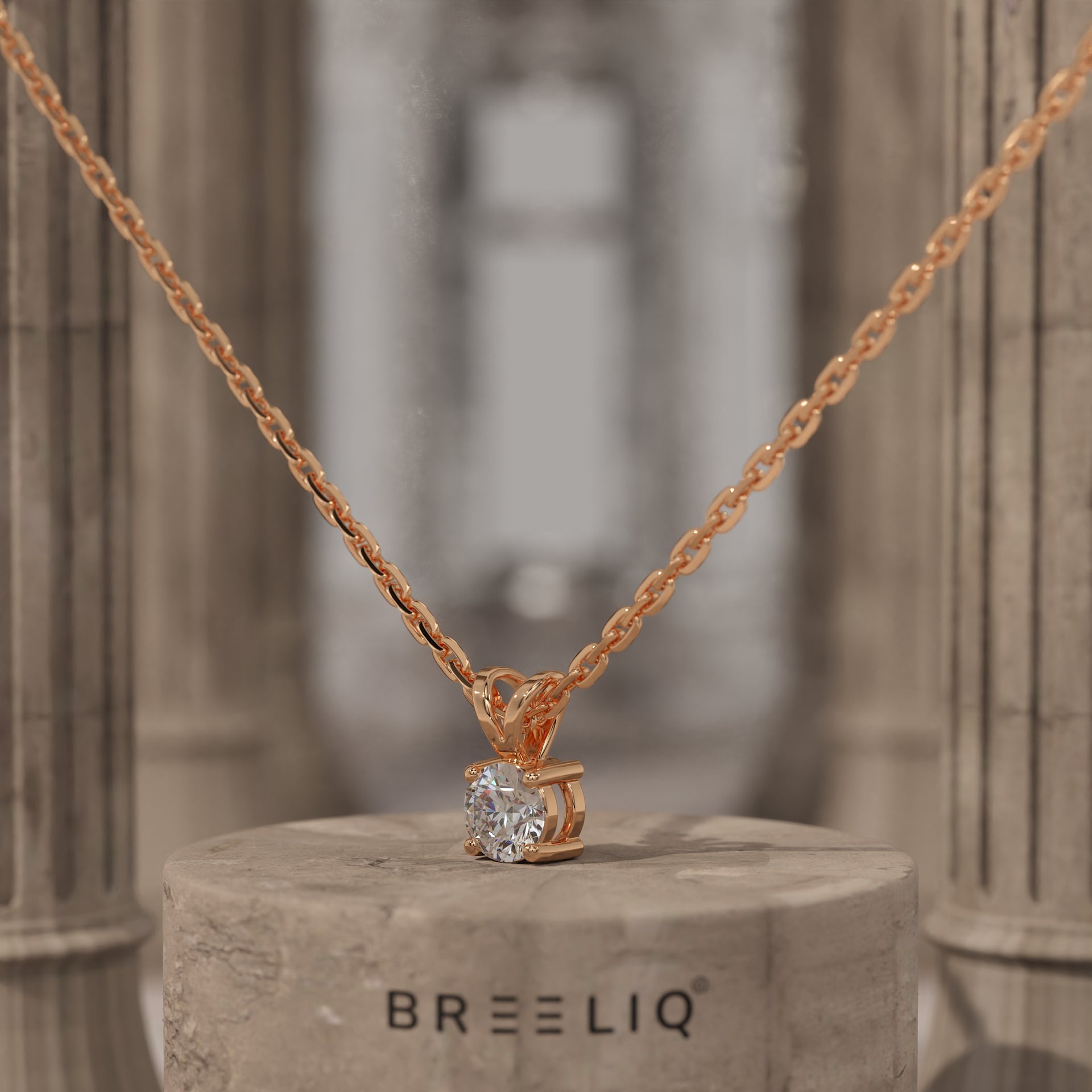 Solitaire Pendant Necklace