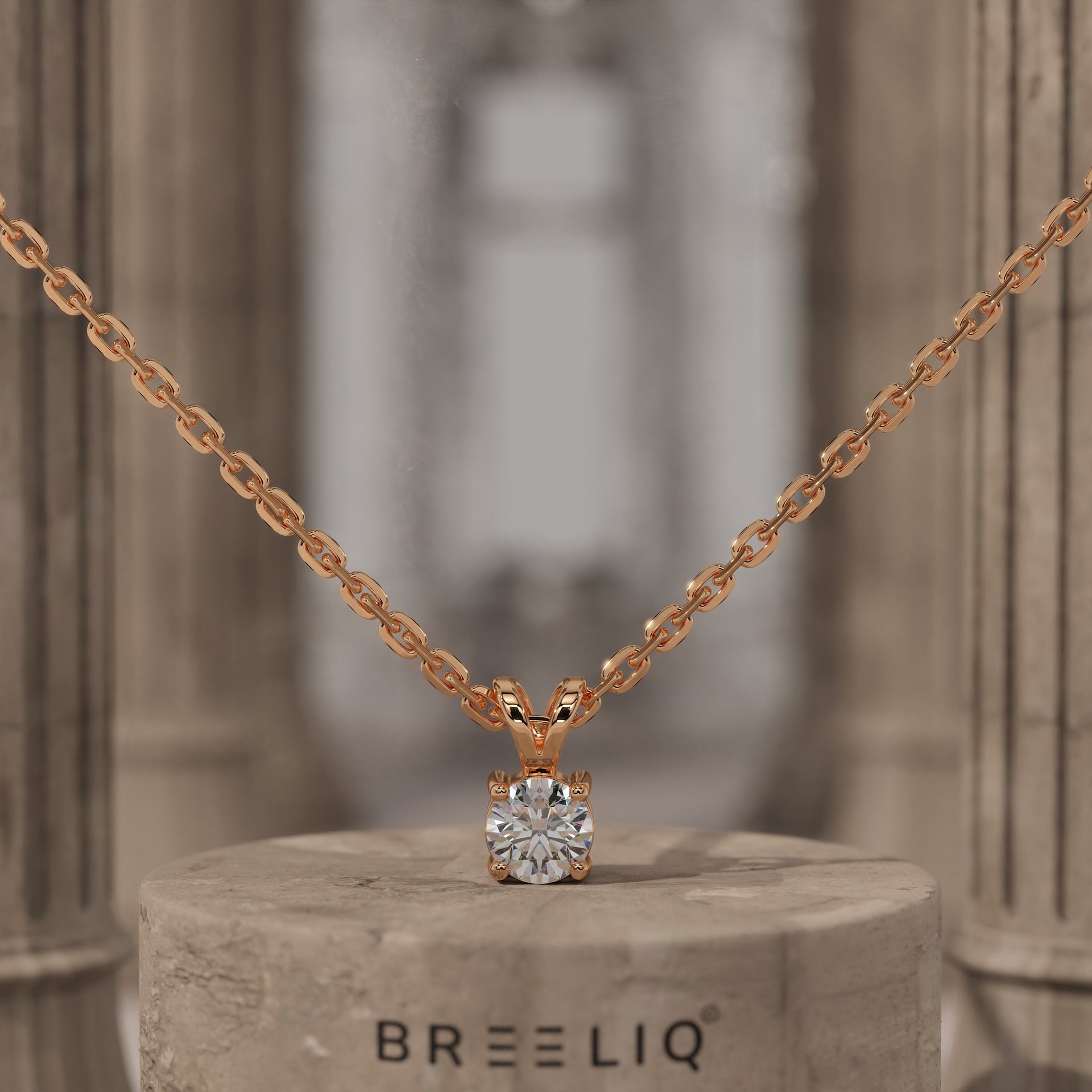 Solitaire Pendant Necklace