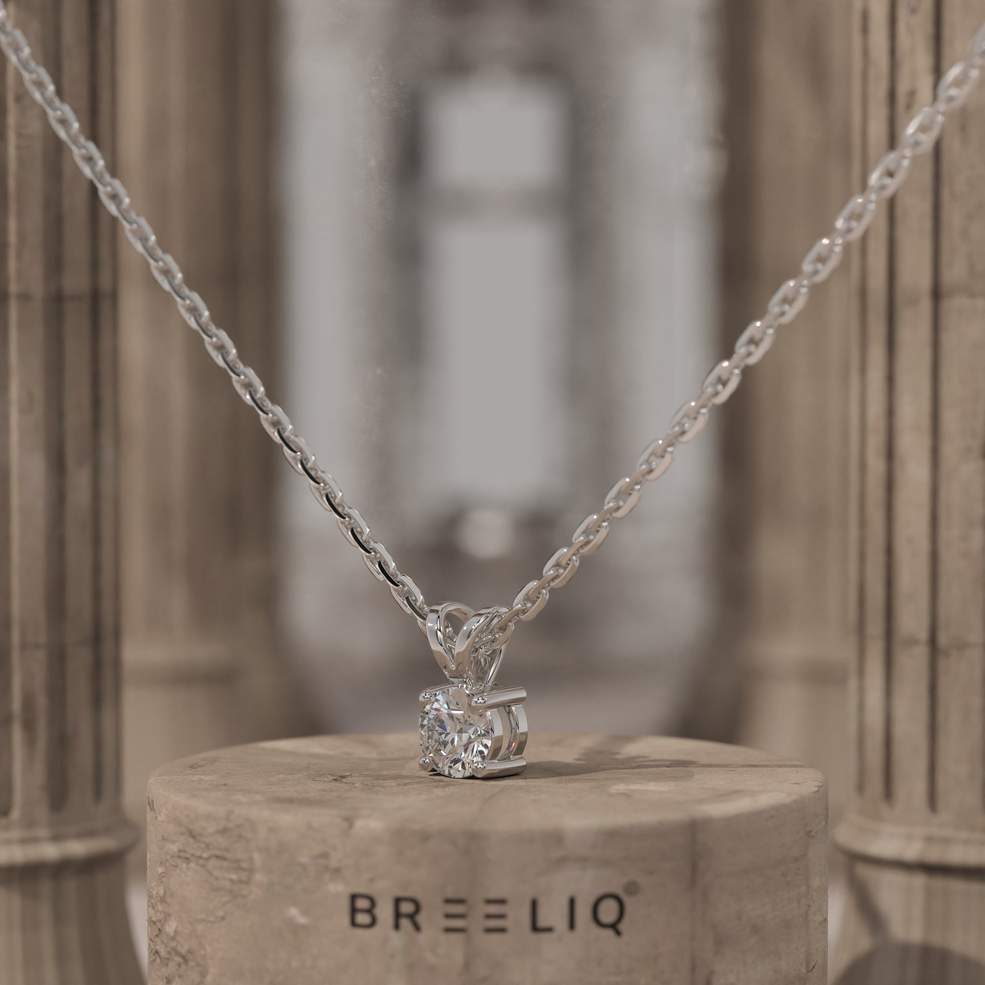 Solitaire Pendant Necklace