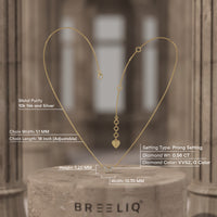 Marquise Flower Petal Diamond Necklace