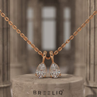 Pear Lab Grown Diamond Necklace