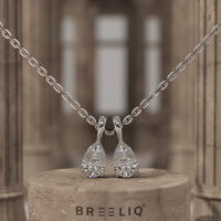 Pear Lab Grown Diamond Necklace
