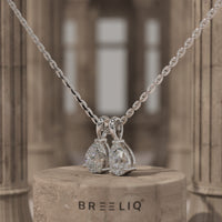 Pear Lab Grown Diamond Necklace
