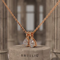 Pear Lab Grown Diamond Necklace
