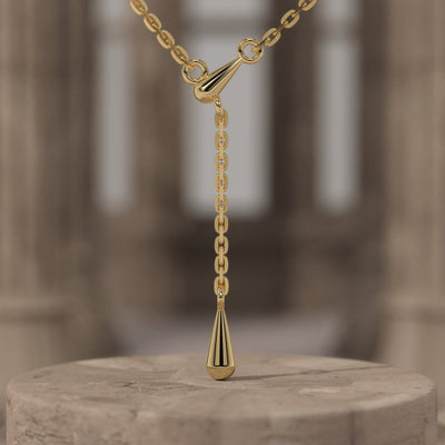 Gold Teardrop Necklace