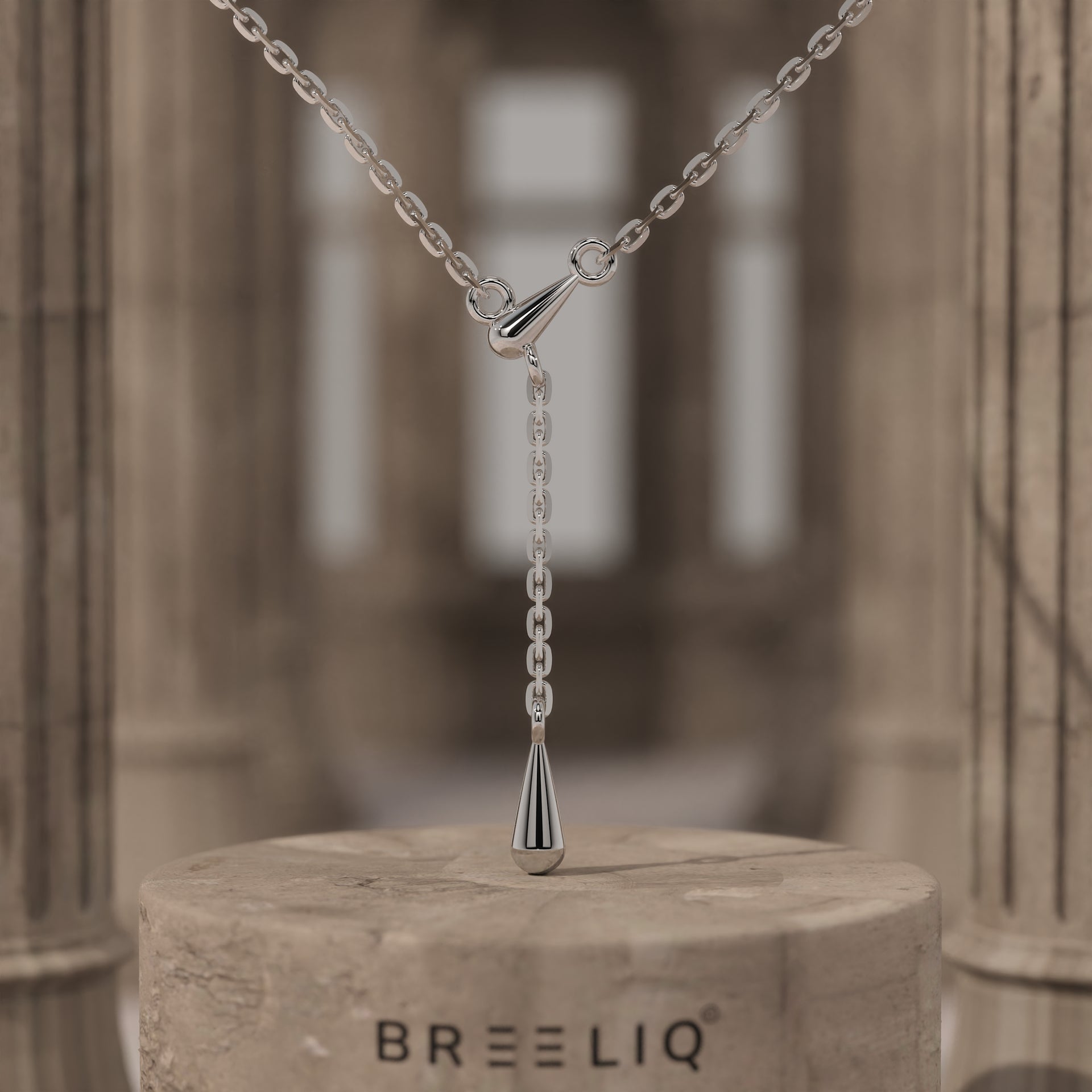 Gold Teardrop Necklace