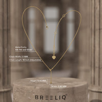 Gold Teardrop Necklace