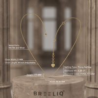 Minimalist Diamond Gold Necklace