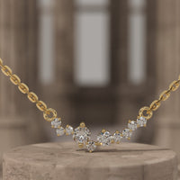 Minimalist Diamond Gold Necklace