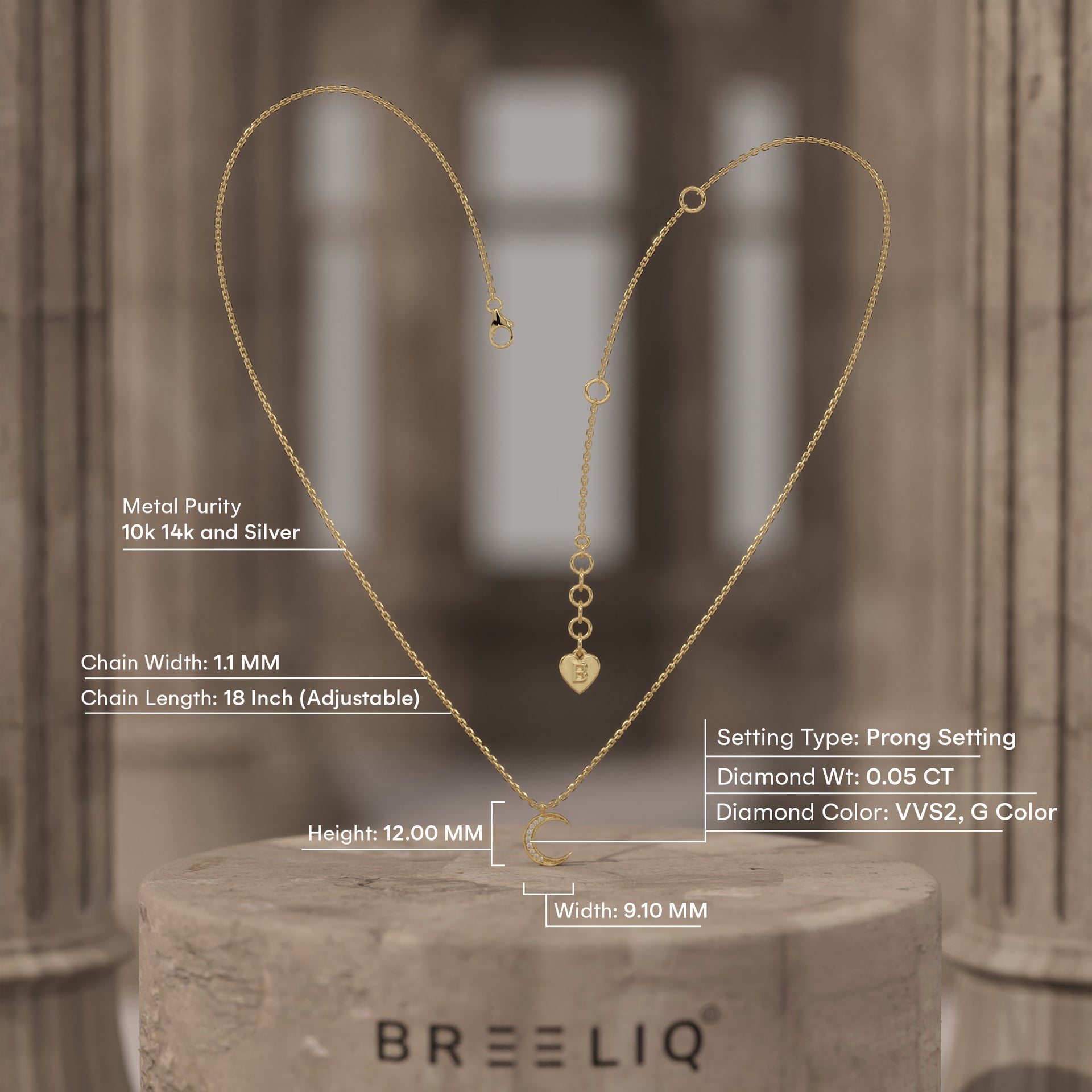 Crescent Moon Necklace