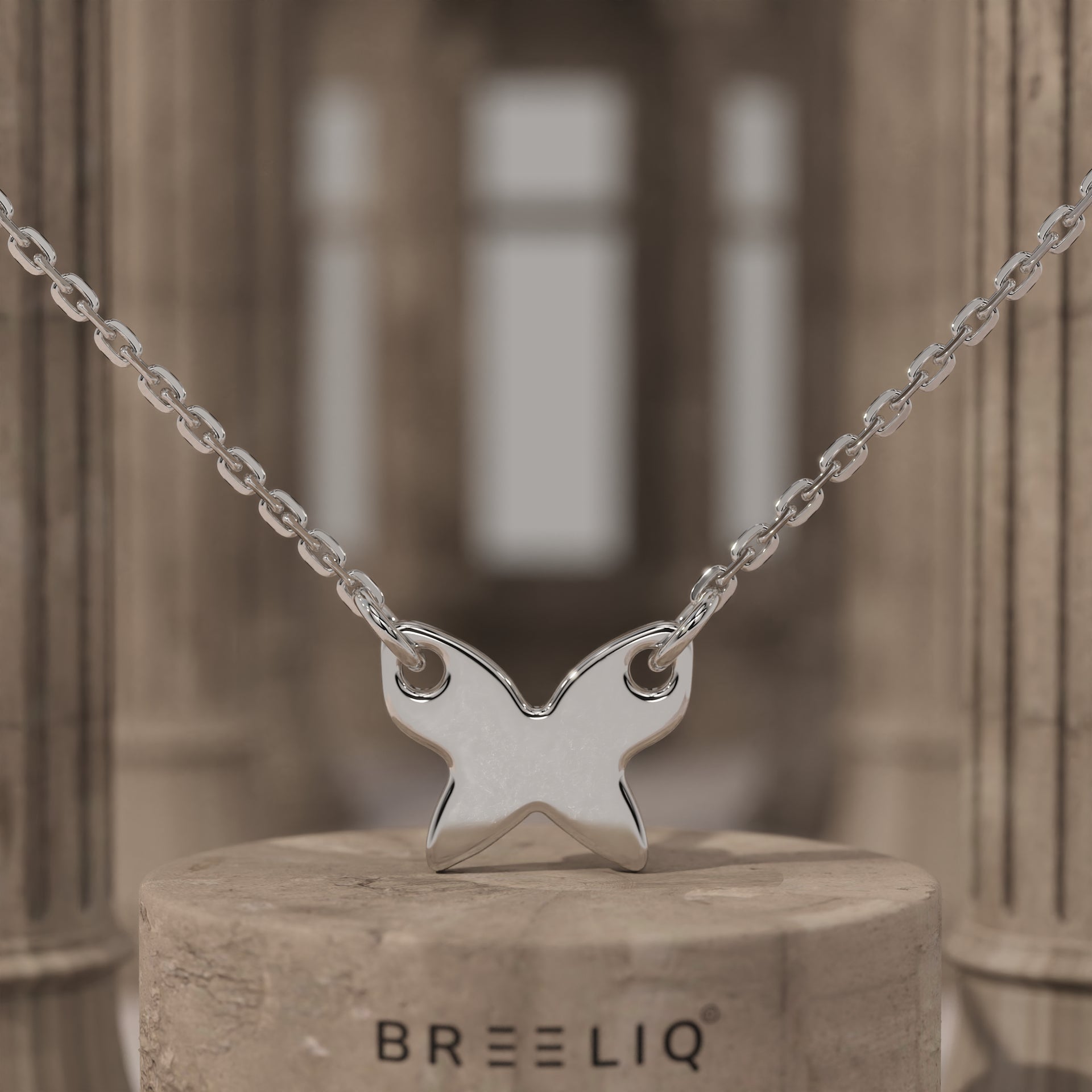 Minimal Butterfly Necklace