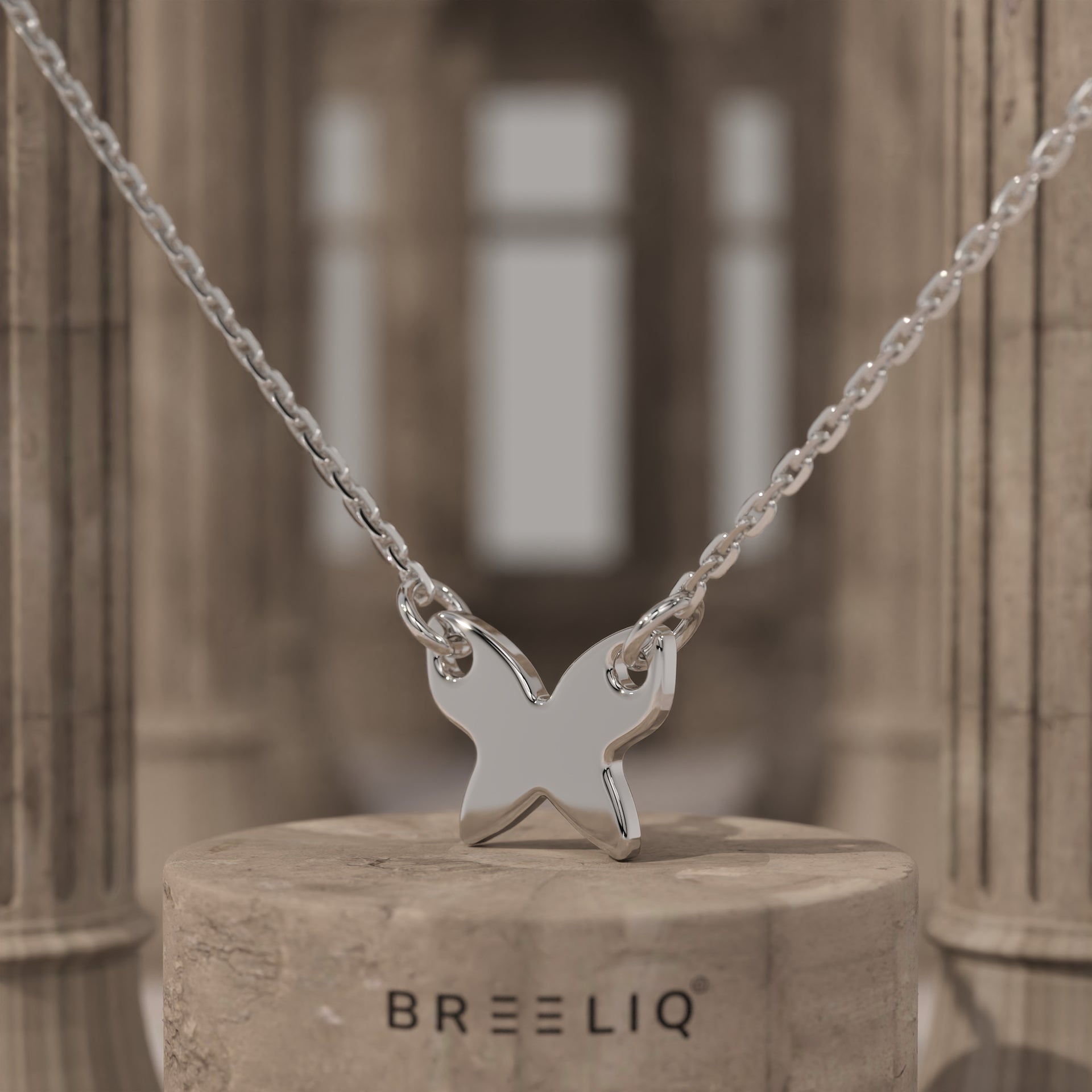 Minimal Butterfly Necklace