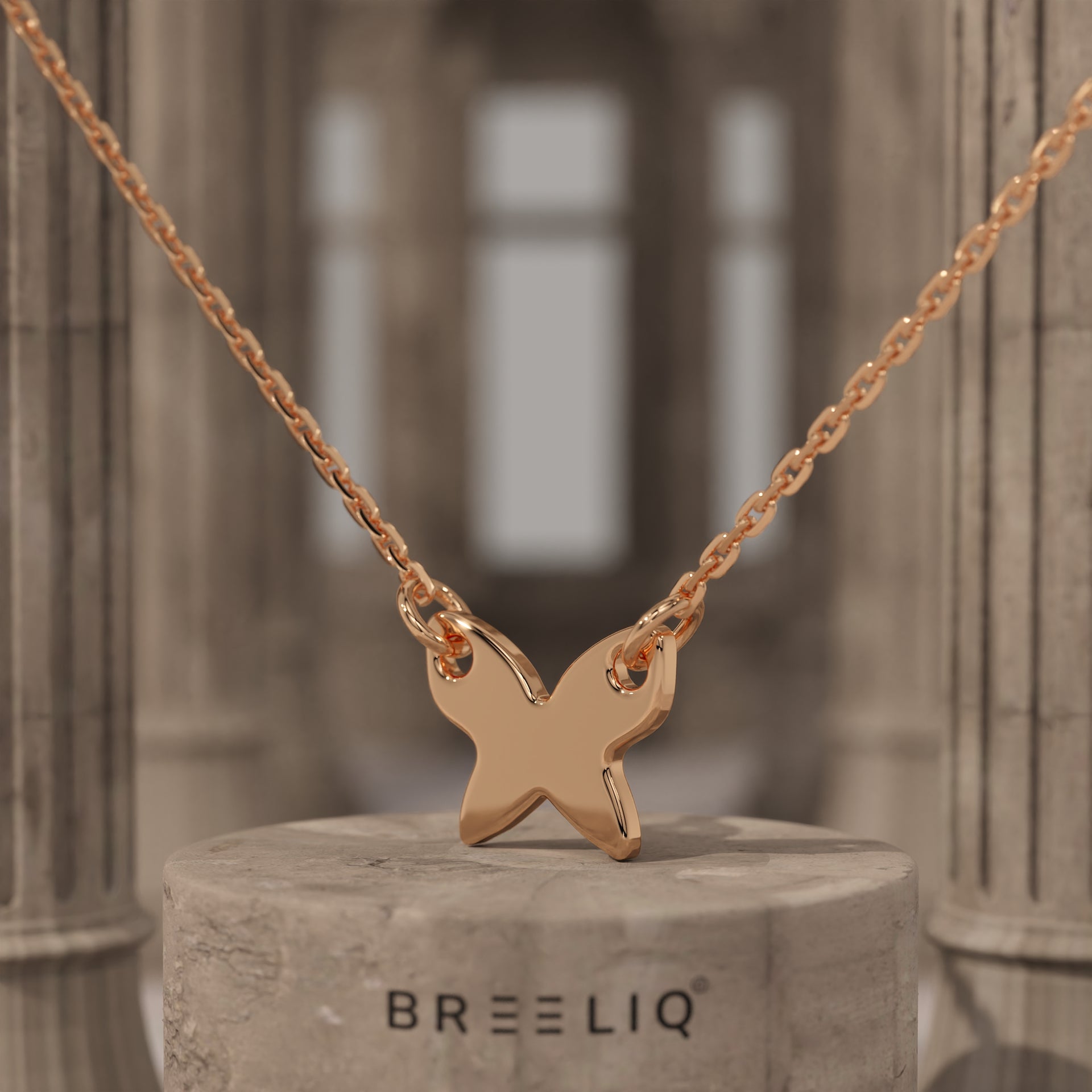 Minimal Butterfly Necklace