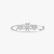 Cubic Zirconia Silver-Plated Wraparound Bracelet for Women