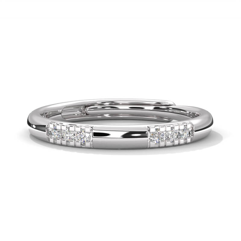 Simple Silver Band Ring For Women