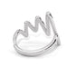 Heartbeat Statement Sterling Silver Ring