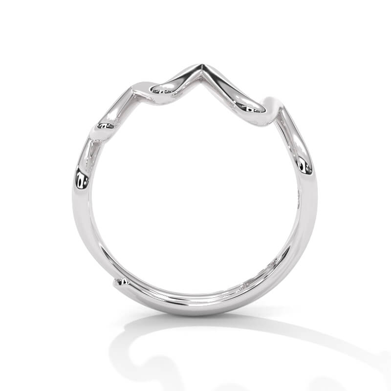 Heartbeat Statement Sterling Silver Ring