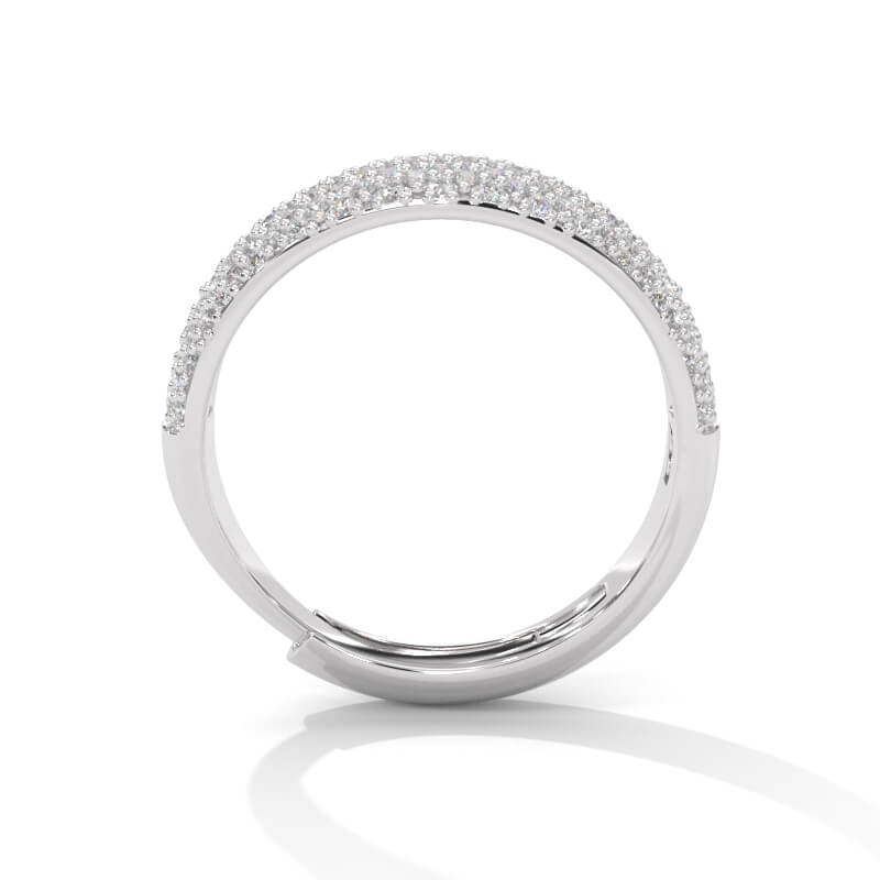 Dazzling Brilliance and Bold Style Silver Ring