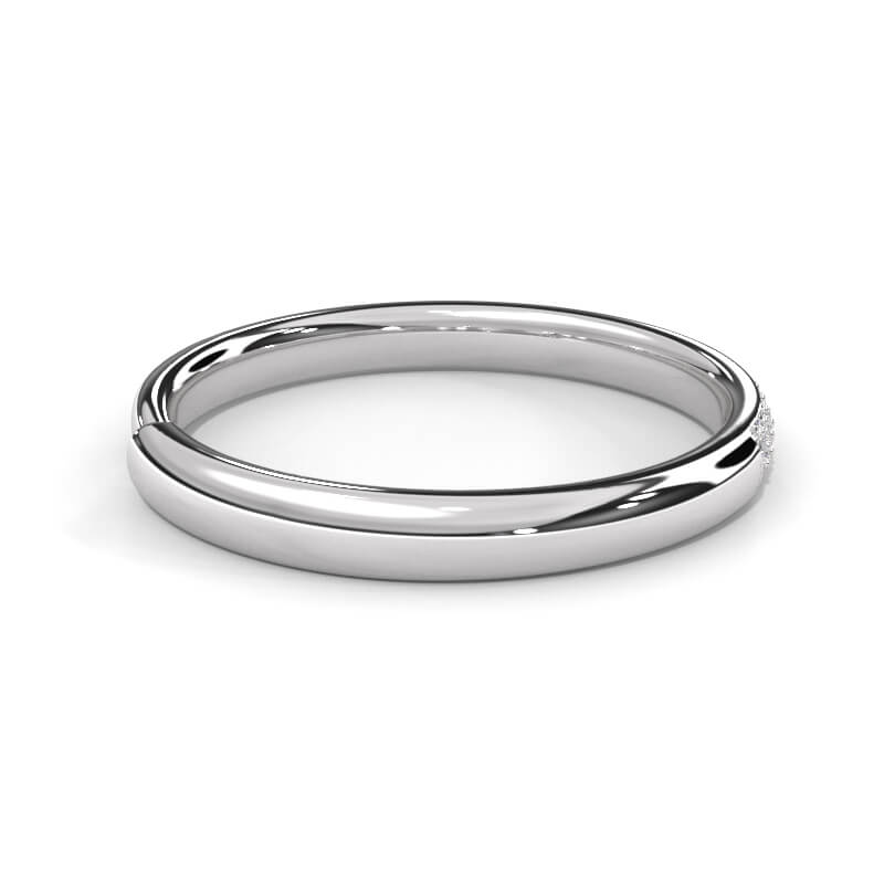 Sophisticated Half-Cut Iced-Out Sterling Silver Ring