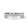 Scattered Diamond Silver Ring