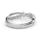 Ribbon Sterling Silver Ring For Women