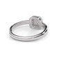 Frosty Cusion Sterling Silver Ring