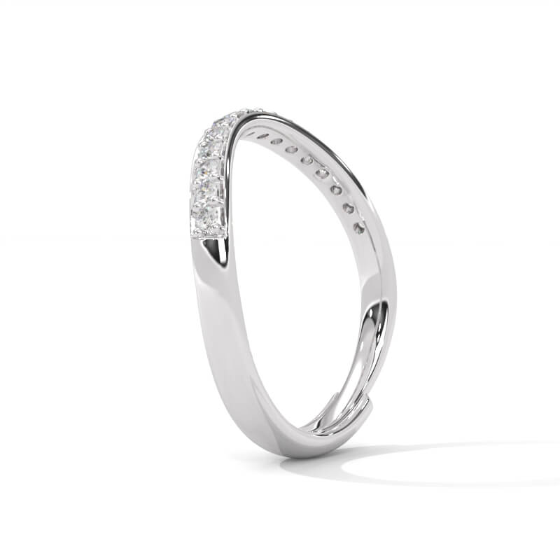 925 Sterling Silver Adjustable Band Ring