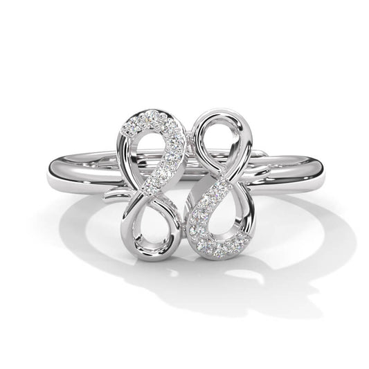 Infinity Duo 925 Sterling Silver Ring