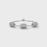 Brilliant Silver Diamond Tennis Bracelet