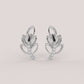 Beautiful Sterling Silver Earrings With Diamonds