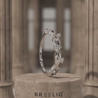 14k Gold Nature Inspired Diamond Ring