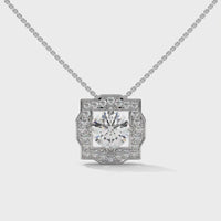 Personalized Engraving Silver Necklace For Women