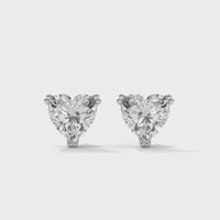 Swarish Heart Silver Earrings
