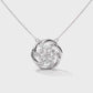 Simple Silver Cubic Zirconia Pendant