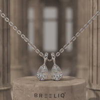 Pear Lab Grown Diamond Necklace