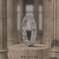 Emerald Cut Eternity Band