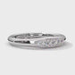 Sterling Round Diamond Cut Ring