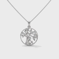 Tree Of Life Silver Necklace For Women