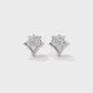 925 Sterling Silver Small Diamond Earrings