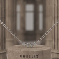 Bezel-Set Diamond Necklace