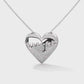 Fashionable Heart Shape Silver Pendant