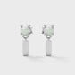 Stylish Pearly Cluster Sterling Silver Earrings