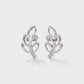 Beautiful Sterling Silver Earrings With Diamonds