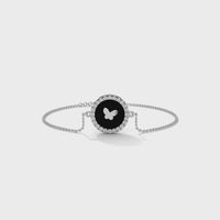 Attractive Butterfly Silver Bracelet With Diamond